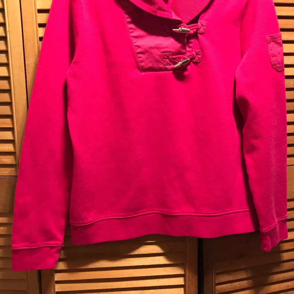 Lauren Ralph Lauren Raspberry Toggle Button Top - image 6
